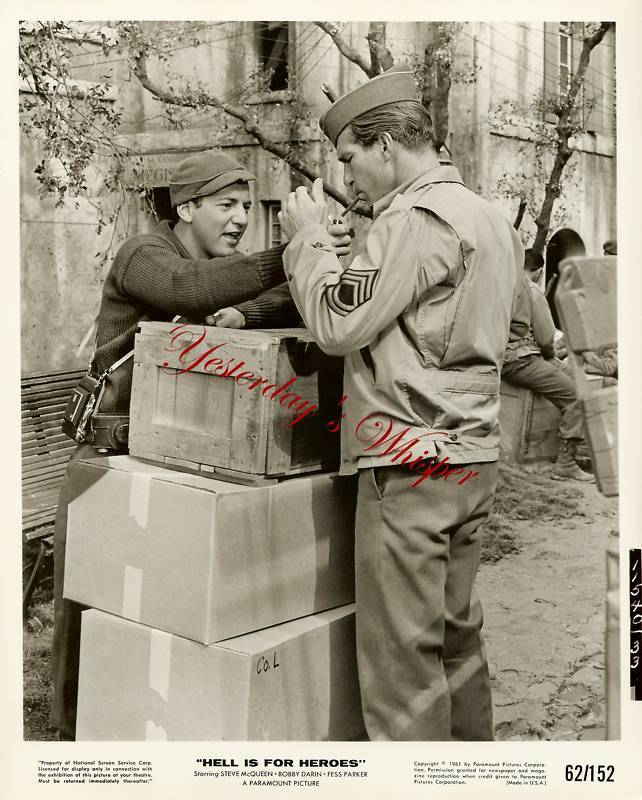 Primary image for Bobby Darin Fess Parker Hell is for Heroes Original Photo