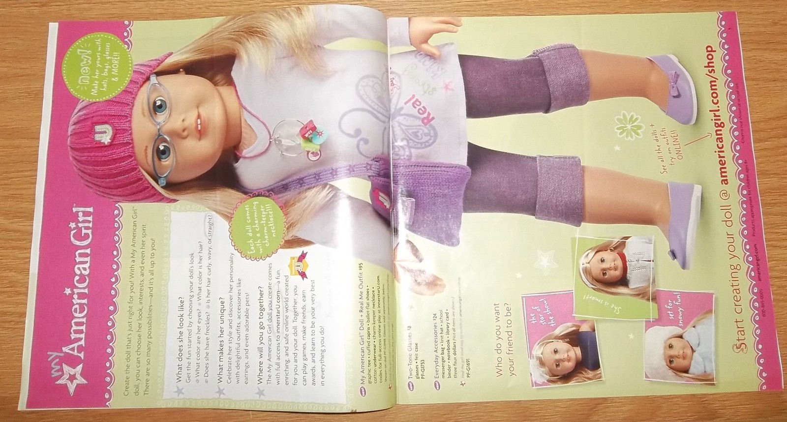 american girl online catalog