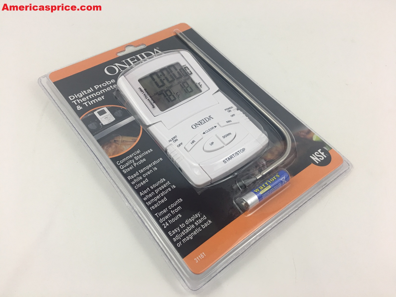 Oneida Digital Probe Thermometer & Timer 31161 Cooking Thermometers