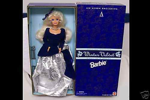 avon winter velvet barbie value