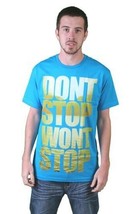 Tavik Hommes Turquoise Don'T Stop Won'T Stop Lac Eau Persistence T-Shirt Nwt