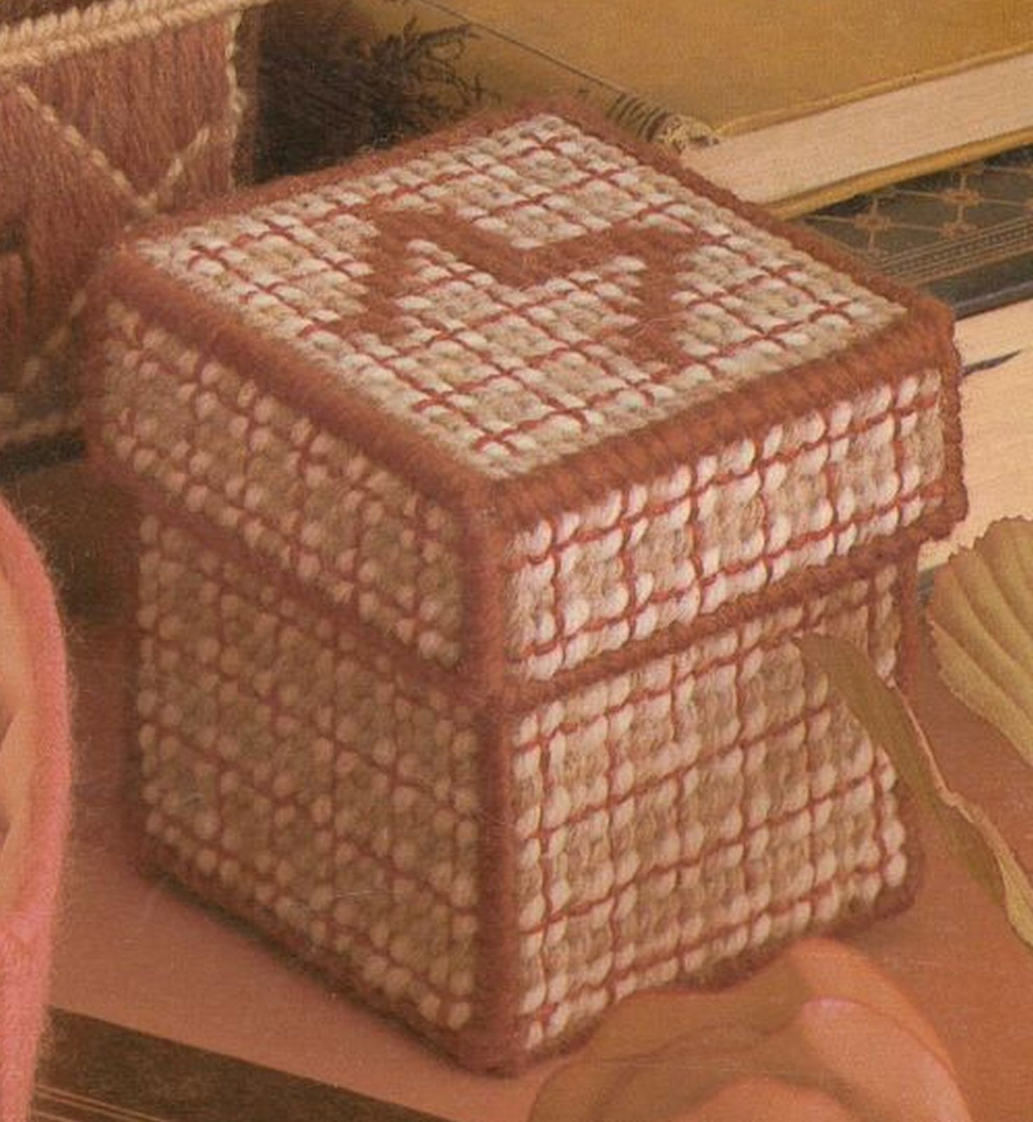 Plastic Canvas 14 Projects Needlepoint Gift Boxes Trunk Heart Presents