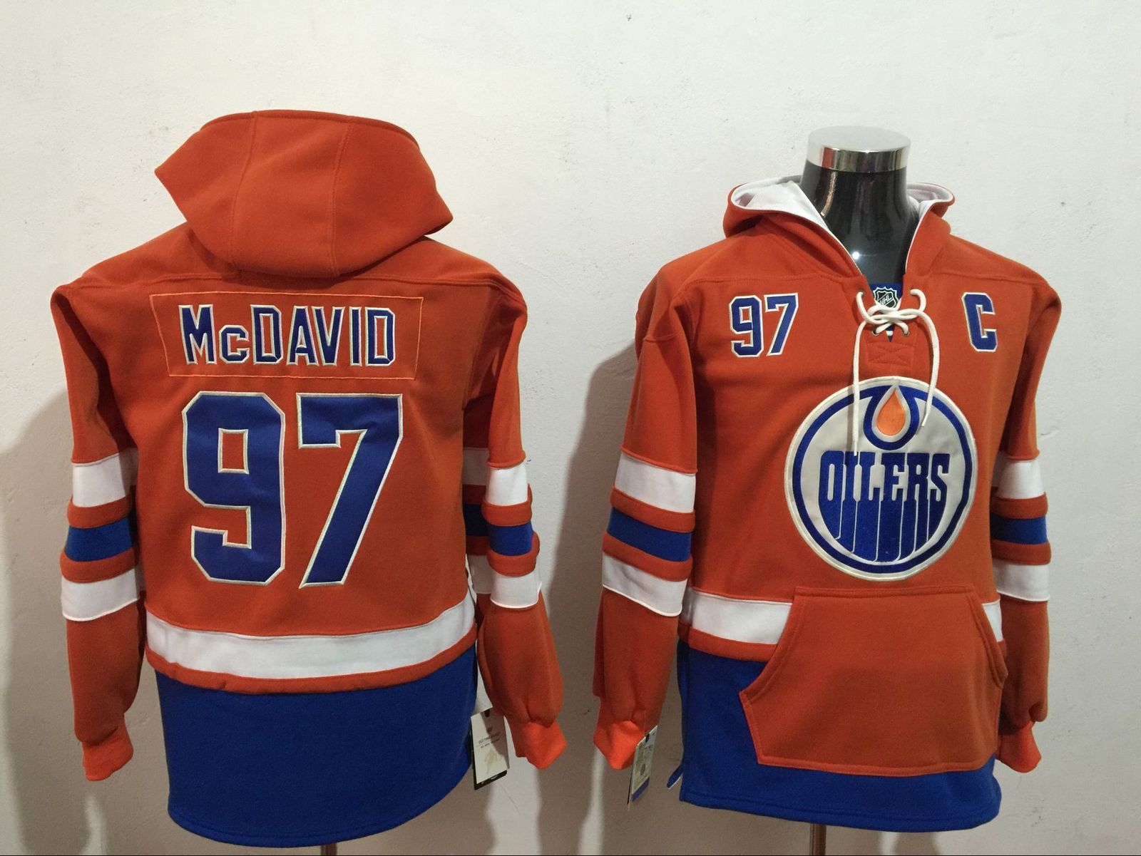 Edmonton Oilers No. 29 Leon Draisaitl Hockey Hoodie Jersey HockeyNHL