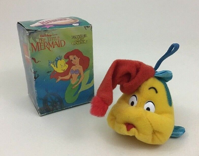 Flounder Plush Ornament Christmas The Little Mermaid McDonalds Vintage