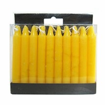 Box of 20 Yellow Spell Candles 4&quot; Chime Mini Taper Candle #GRV20 - $32.17