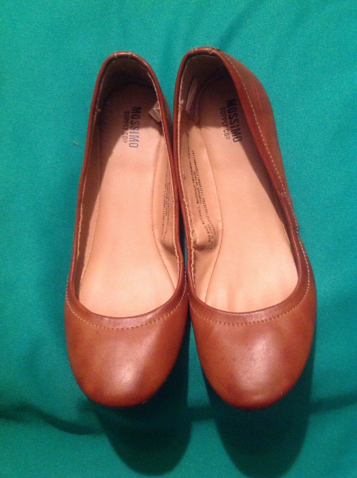 cognac flats womens