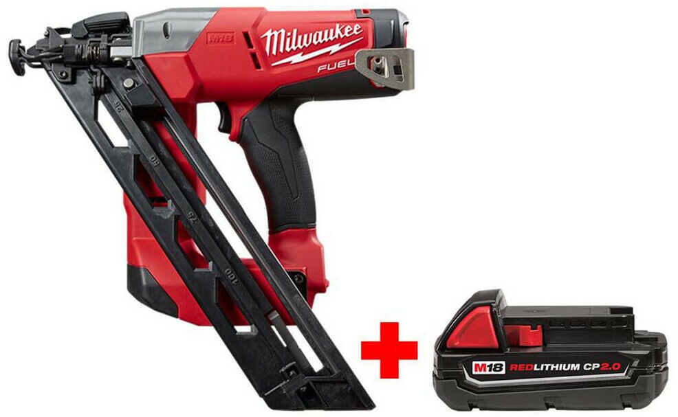 Milwaukee Cordless Finishing Nailer 18Volt LithiumIon 15Gauge