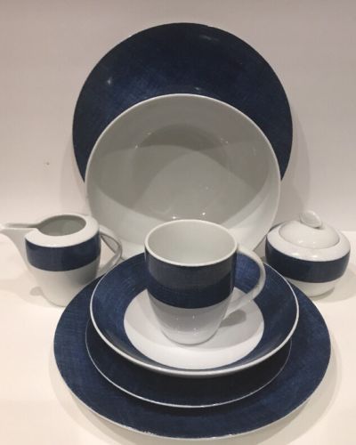25 Pc Studio Nova Blue Denim Fine Porcelain and 20 similar items 25 Pc Studio Nova Blue Denim Fine Porcelain and 20 similar items