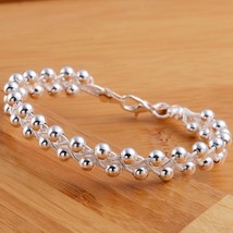 JewelryTop store 925 Silver bracelet women lady party gift exquisite vin... - $12.34