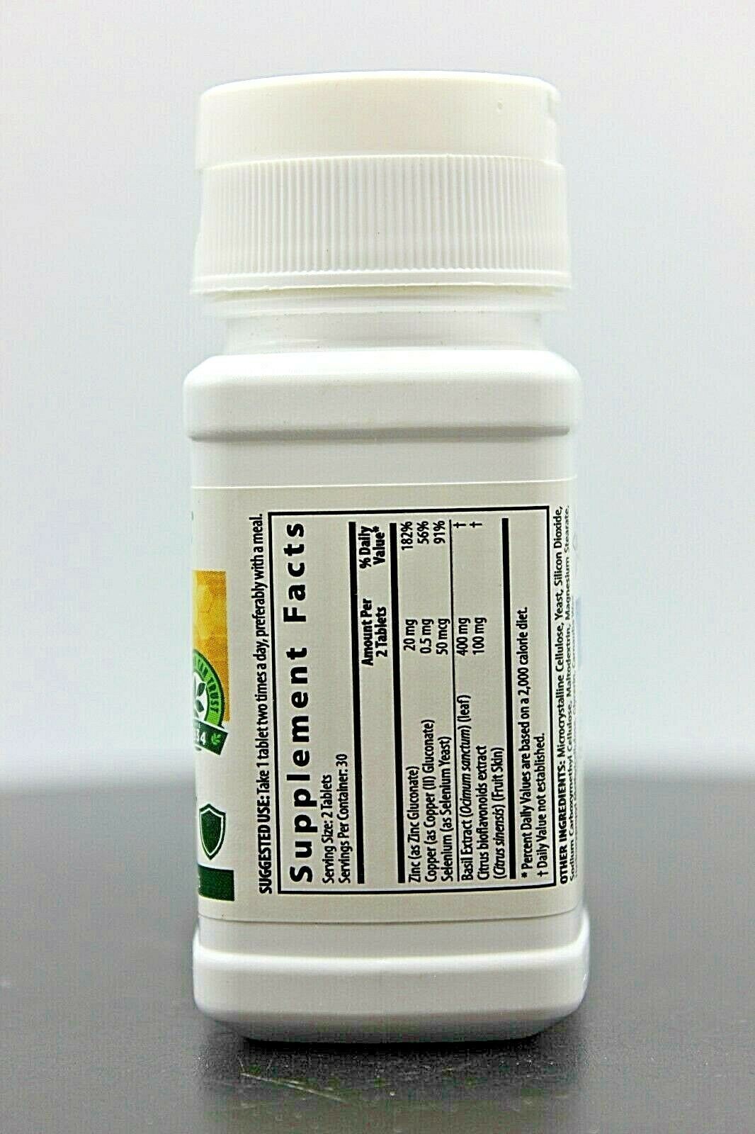 Nutrilite Immunity Defense Zinc + Holy Basil, 60 Tablets, Expires 02/