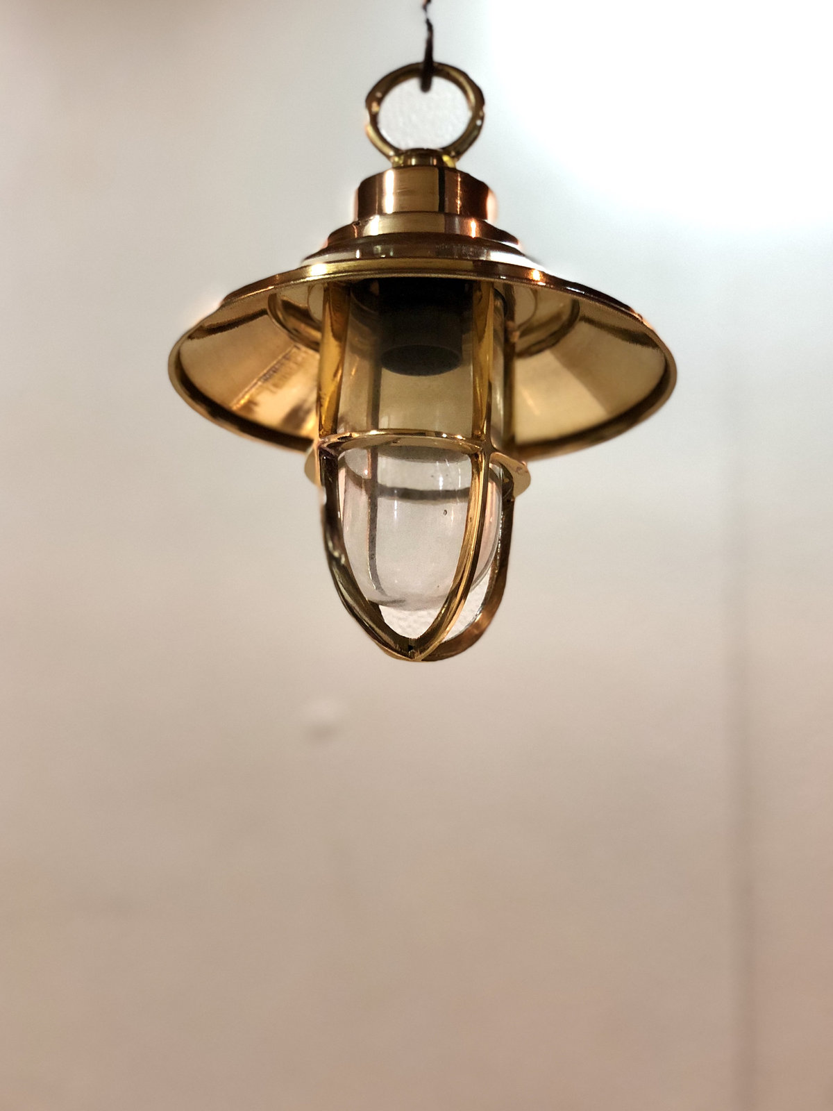 Beautiful Golden Ceiling Decor Solid Brass Pendant Light with Shade cap