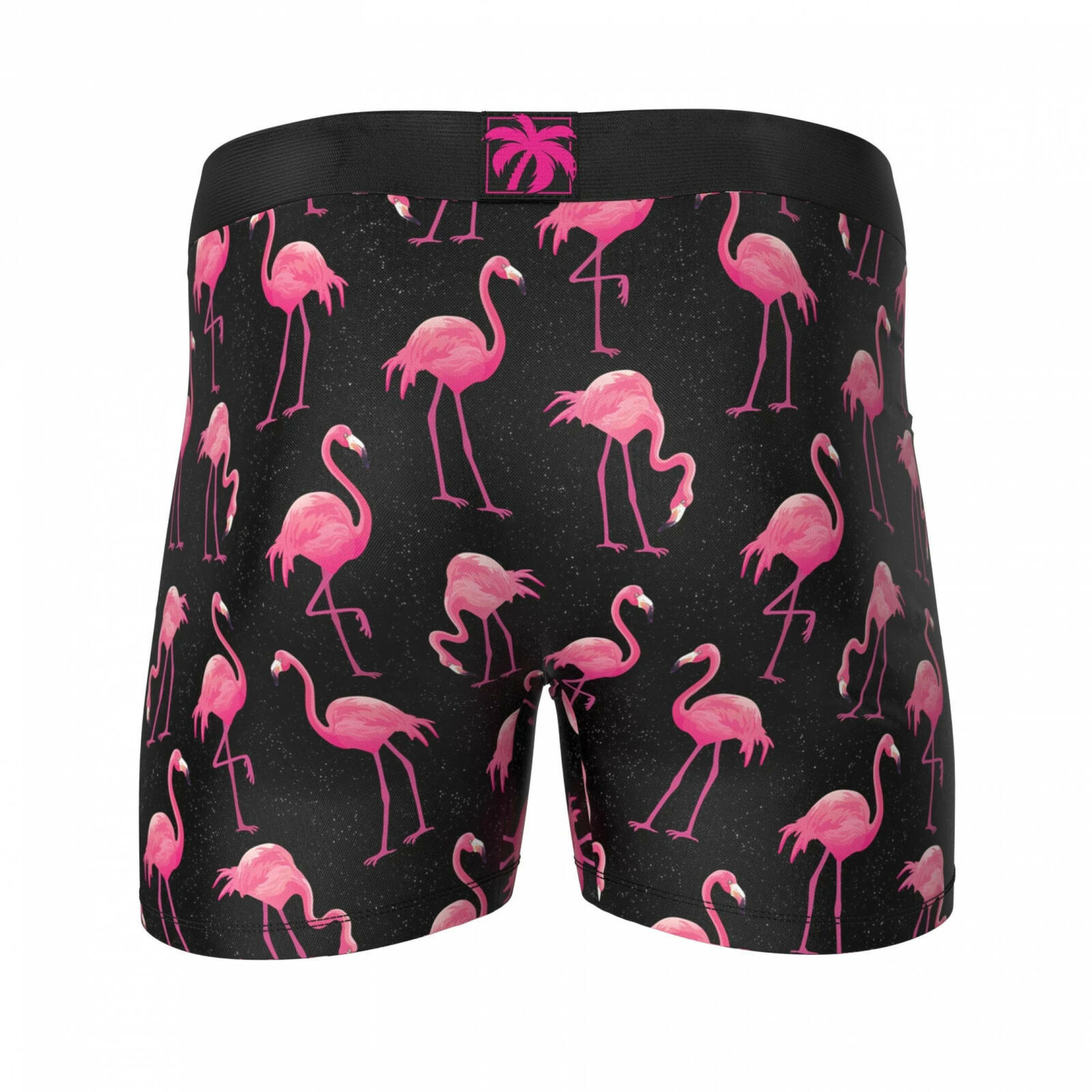 Flamingo Boxer Briefs Black - Underwear