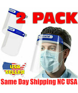 SAFETY FACE SHIELD CLEAR 2 PC PROOF ANTI FOG PROTECTOR WORK INDUSTRY FUL... - $9.89