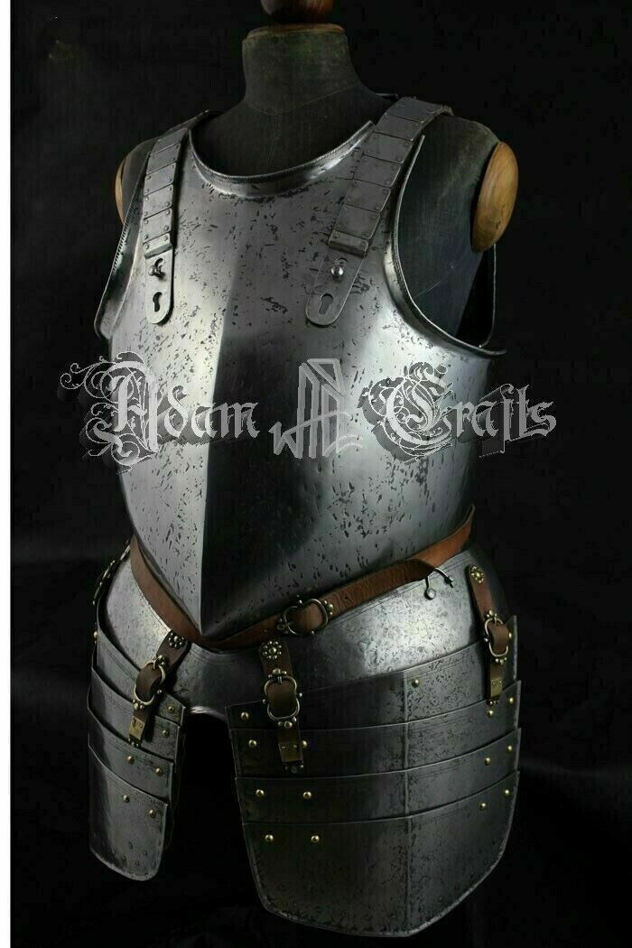 Medieval 16 Guage Steel Knight French Cuirass Armor Breastplate With ...