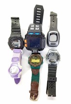 Lot of 6 Vintage & Modern digital wristwatches parts preowned watch accessories. - $20.00