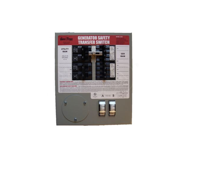 GenTran 3028 30Amp (120/240V 8Circuit) Prewired Manual Transfer