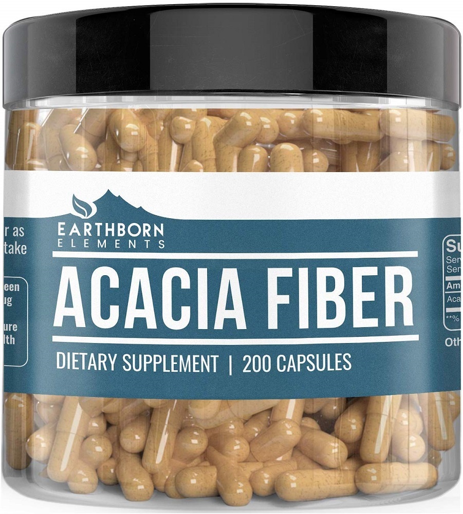 Acacia Fiber Capsules by Earthborn Elements, Natural Fiber Powder, for Overall