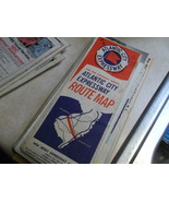 Atlantic City Expressway Route Map with SEND HELP Banner Inside-Vintage - $8.00