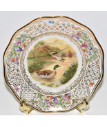 Vintage Reticulated Mallard Duck Collector Plate Schumann Arzberg Germany Mint - $19.95