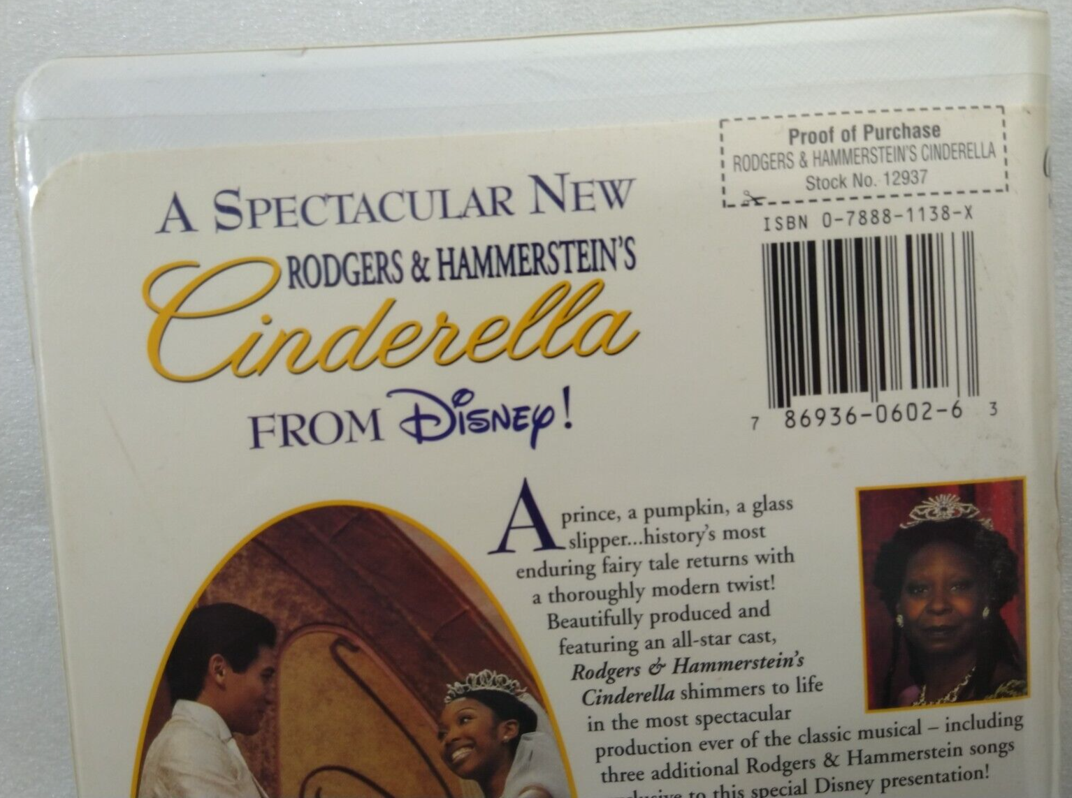 VHS Rodgers & Hammerstein's Cinderella (VHS, 1997, Clam Shell) - VHS Tapes