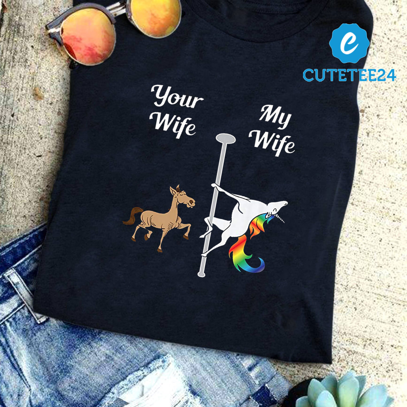 your wife my wife shirt unicorn