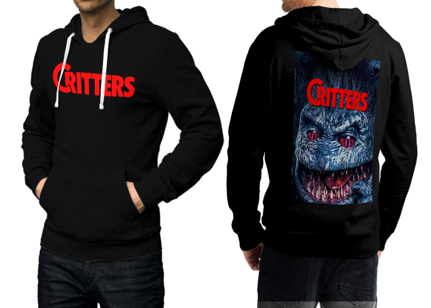 Critters Movie Black Hoodie Jacket Coat Casual Sweatshirt For men