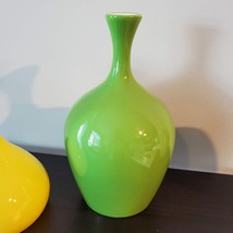Crate & Barrel Green Ceramic Vase, Izzy Vase Kiwi 8.5"