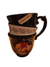 Disney Parks Alice In Wonderland Triple Stacked Mad Hatter Coffee Tea Cup Black - $39.59