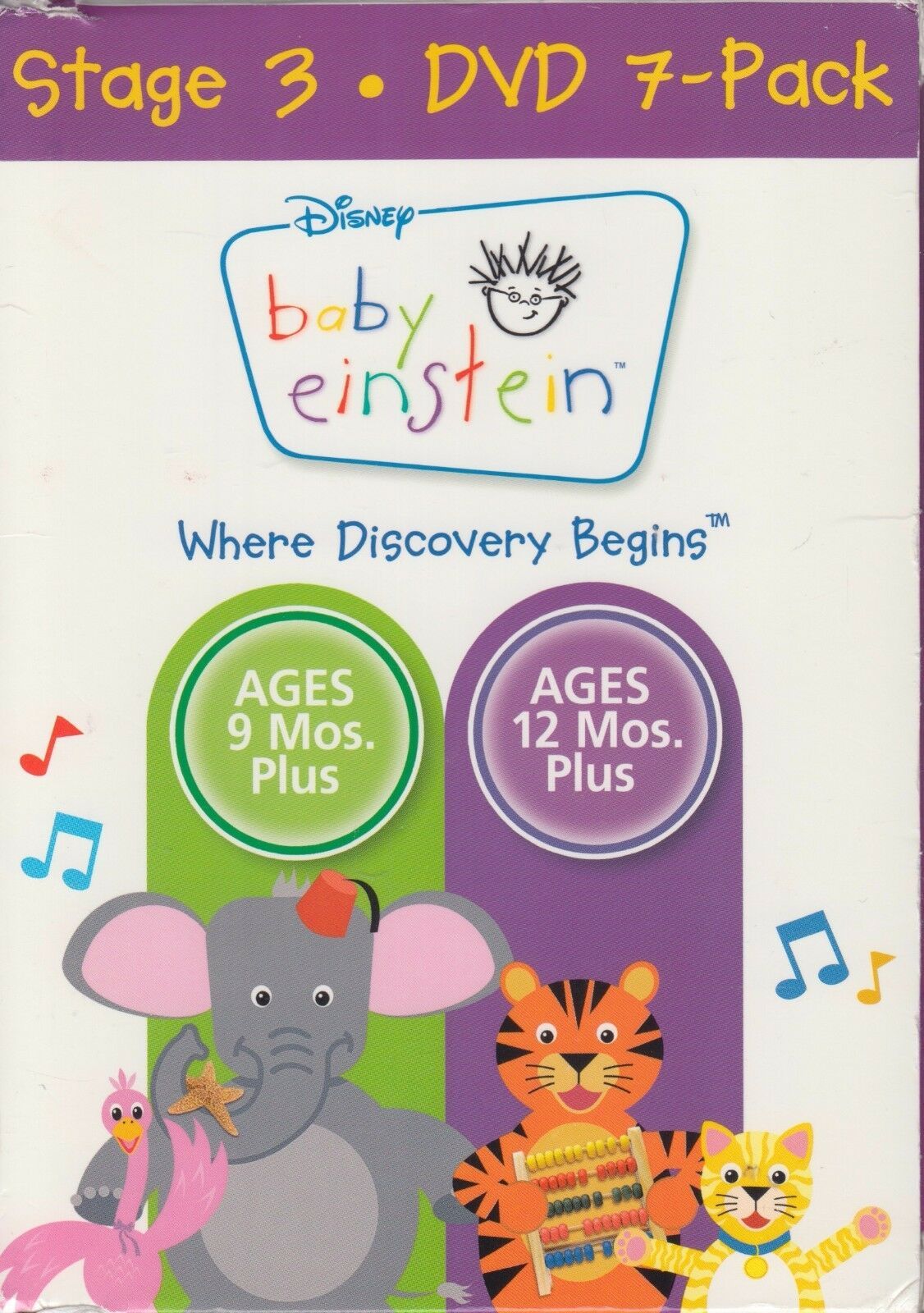 Baby Einstein Stage 3 - 7-DVD Pack (2007, Disney ) children's ...