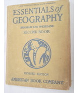 Essentials of Geography Second Book 1920 HC Brigham - $19.99