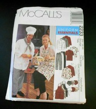 McCall's 2233 Uniform Essentials EX Large 48, 48 Misses Mens Jacket Shirt Apron - $8.56