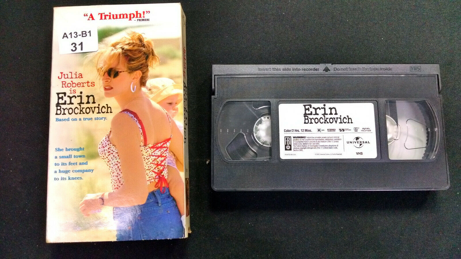 Erin Brockovich (VHS) Julia Roberts - VHS Tapes