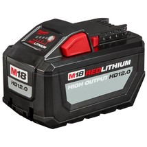 Milwaukee 48-11-1812 M18 FUEL 18V 12.0-Amp Lithium-Ion High Output Battery Pack - $332.99