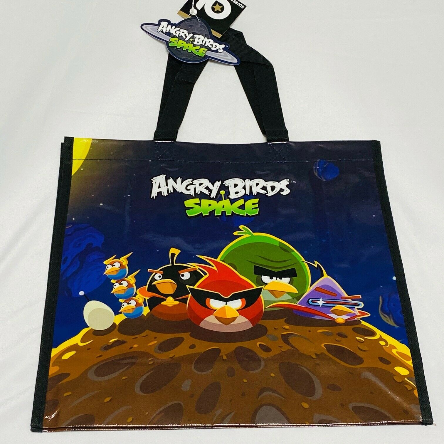 Angry Birds Space Non Woven Tote Bag 13.5 x 14 x 5.5 inches