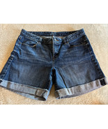 Ann Taylor Loft Womens Jean Shorts Cuffed Pockets Size 10 - $14.70