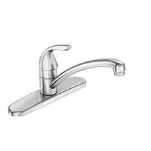 MOEN Adler Single-Handle Low Arc Standard Kitchen Faucet in Chrome - $32.00
