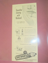 1955 Smoother Shaving With Barbasol Ad - $7.99