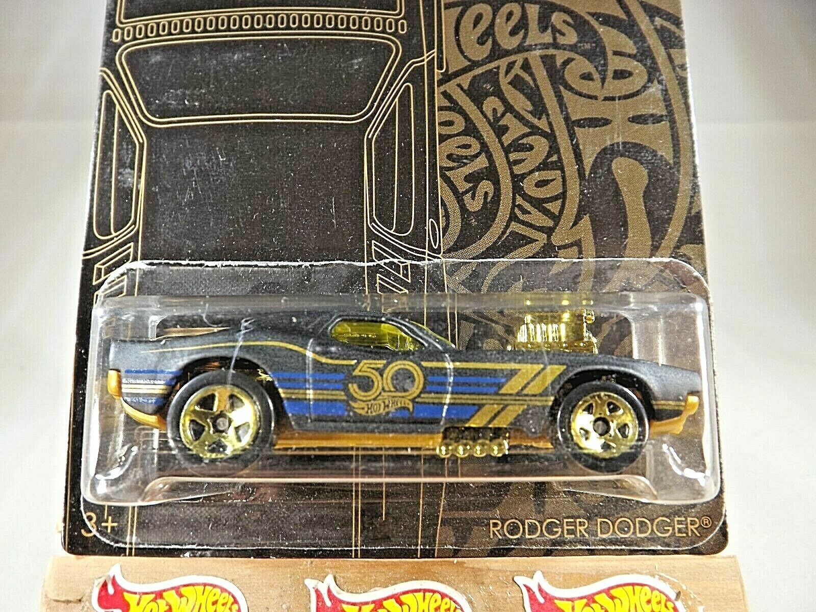 2018 Hot Wheels 50th Anniversary Black & Gold SET OF 7 Cars 67 Camaro