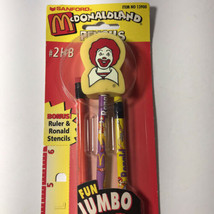VTG McDonald's Pencil & 2 Erasers Happy Meal Ronald 1999 1997 Restaurant Unused 