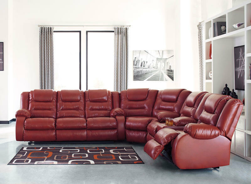 red faux leather living room furniture