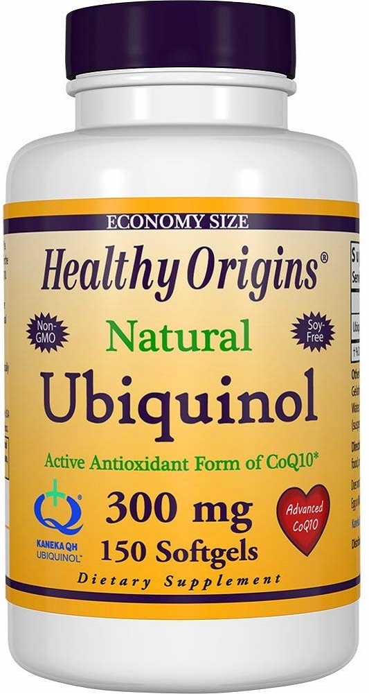 Healthy Origins Ubiquinol Soy Free/Non-GMO Gels, 300 Mg, 150 Count