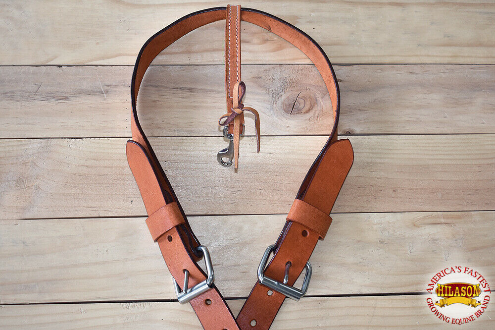 GI206 HILASON TAN WESTERN DRAFT SIZE SINGLE PLY LEATHER HORSE FLANK