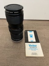Vivitar 75mm 205mm f3.8 Close Focus Auto Zoom Lens Universal Mount Orig. Manual - $20.00