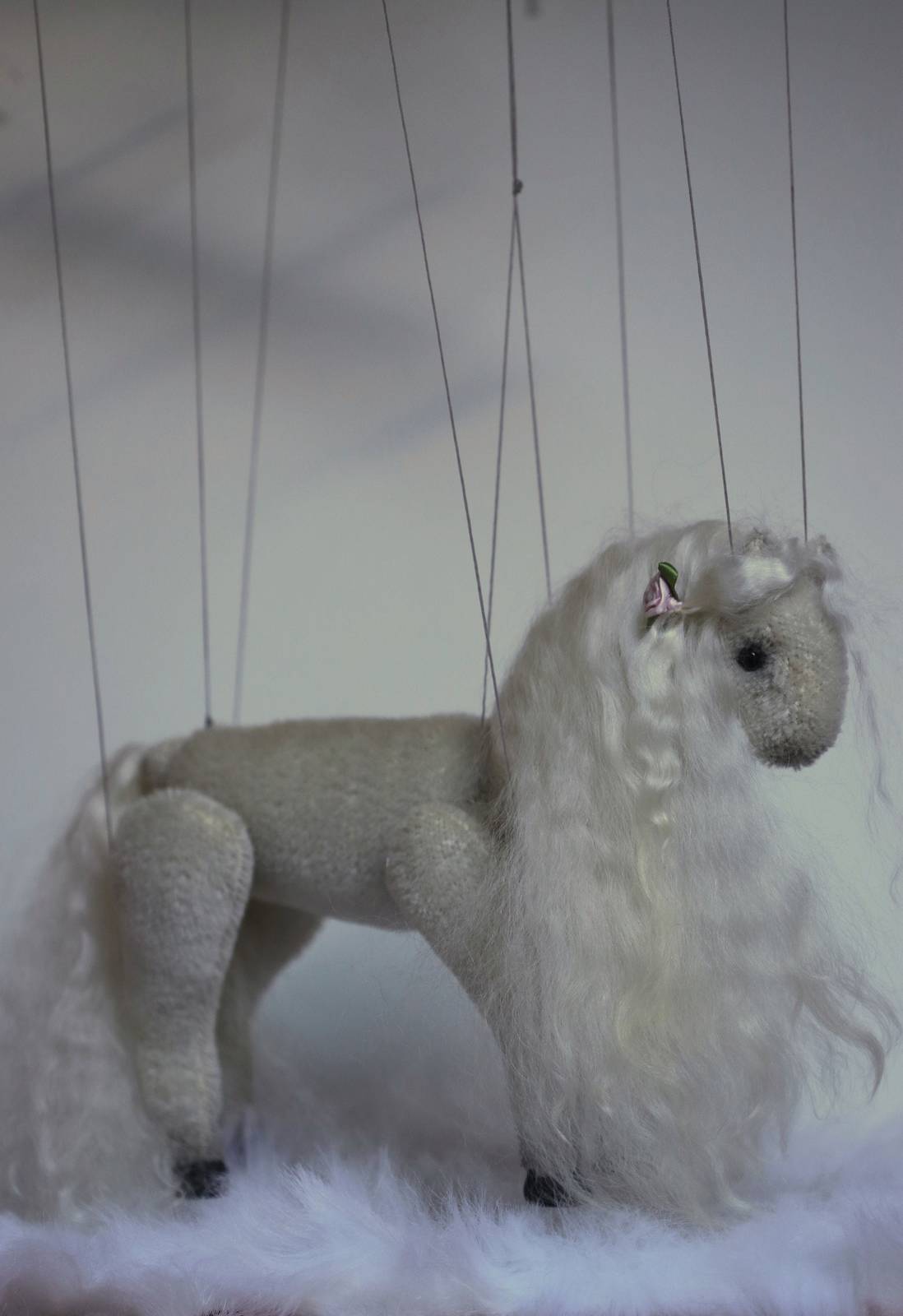 White horse/Puppet horse/white stallion/Fairy tale horse