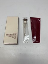 Vintage Avon Professional Makeup Brush Set Three in One Kit Brow Lash Blush KG - $24.75