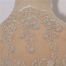 Long Sleeve Wedding Lace Cover Ups Retro Style Lace Bridal Boleros, white, plus image 6