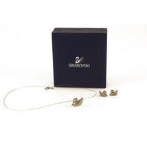 Swarovski Signature Iconic Swan Pendant in String & matching Earrings set - $127.71