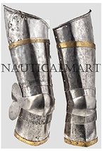 Nauticalmart Medieval Legs greave Warrior mild steel Armor Larp