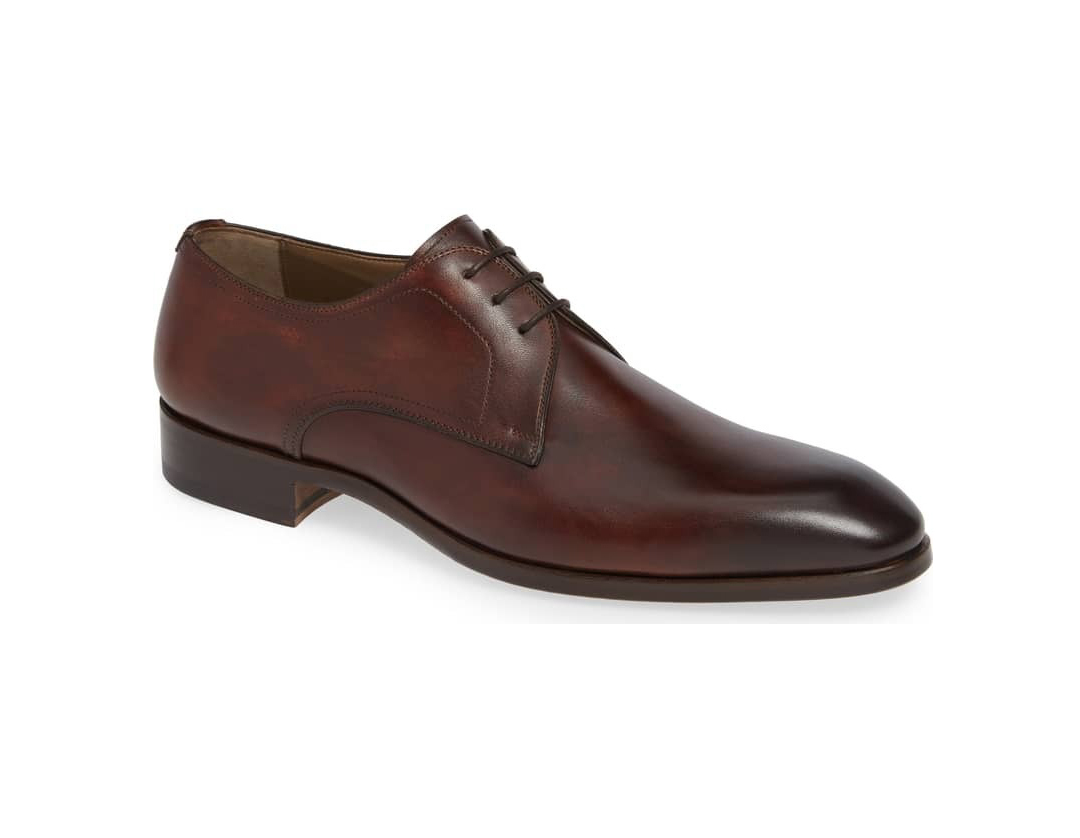 Handmade Men's brown Derby shoes, Men formal shoes, Brown dress shoe ...