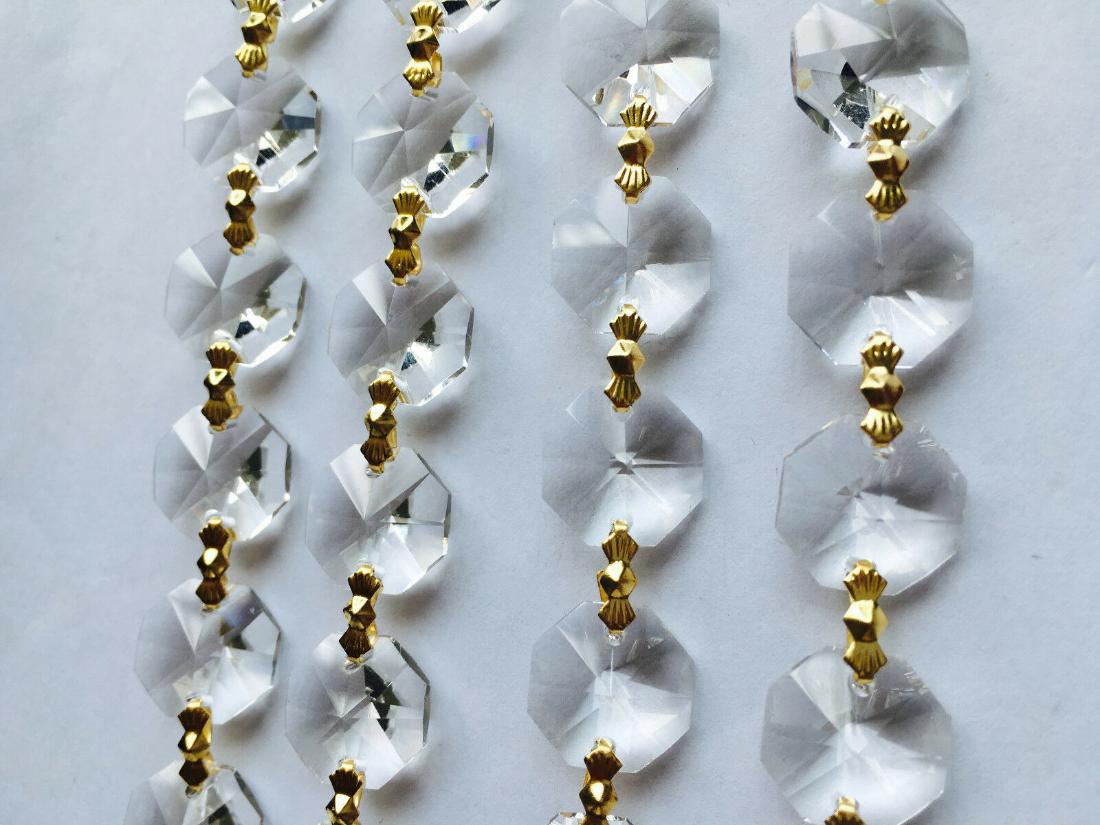 100X Acrylic Crystal Clear Garland Hanging Bead Curtain Wedding Club Party Decor 